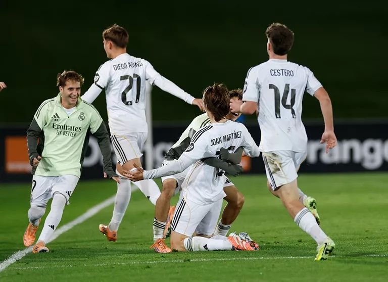 Celebración gol Real Madrid contra el Talavera