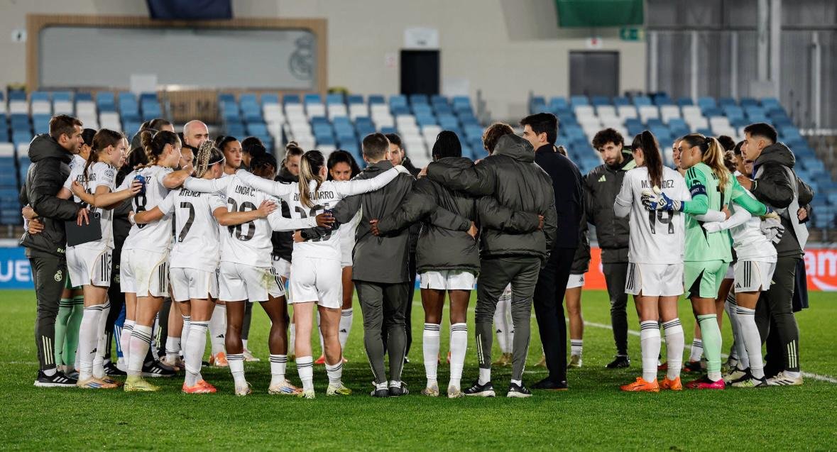 Real Madrid Femenino tras el encuentro de Champions contra el Paris