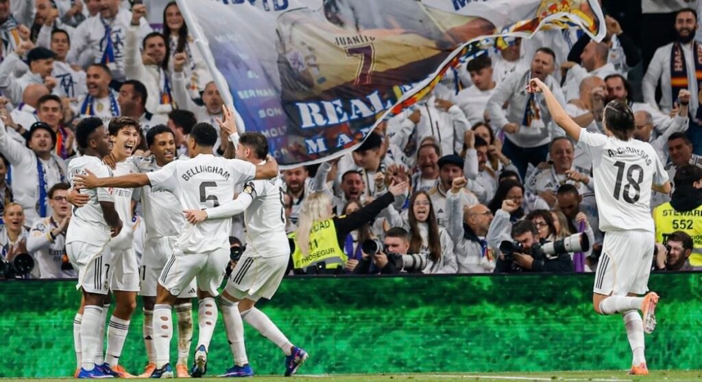 Celebración de los jugadores de un gol