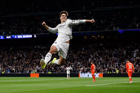 Gol de Gonzalo ante la Real Sociedad// Foto Real Madrid